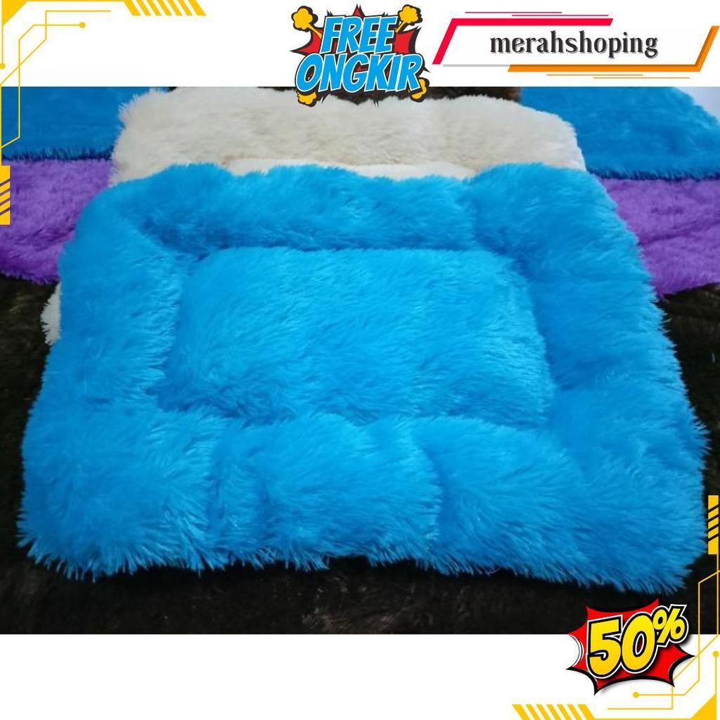 Kasur Kucing - Tempat Tidur Kucing - Kasur Bulu Korea Siap Meluncur