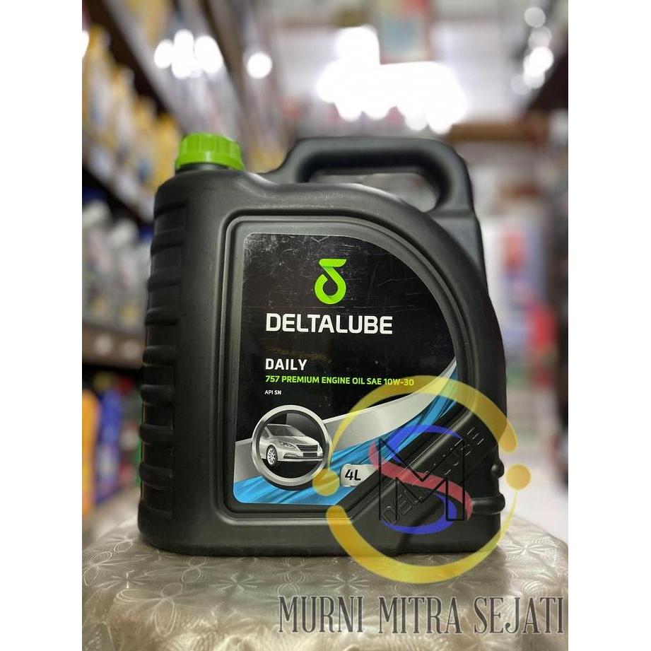 Deltalube Daily 757 Premium Engine Oil SAE 10W-30 Oli Mobil 10 W 10W30 Galon 4 L