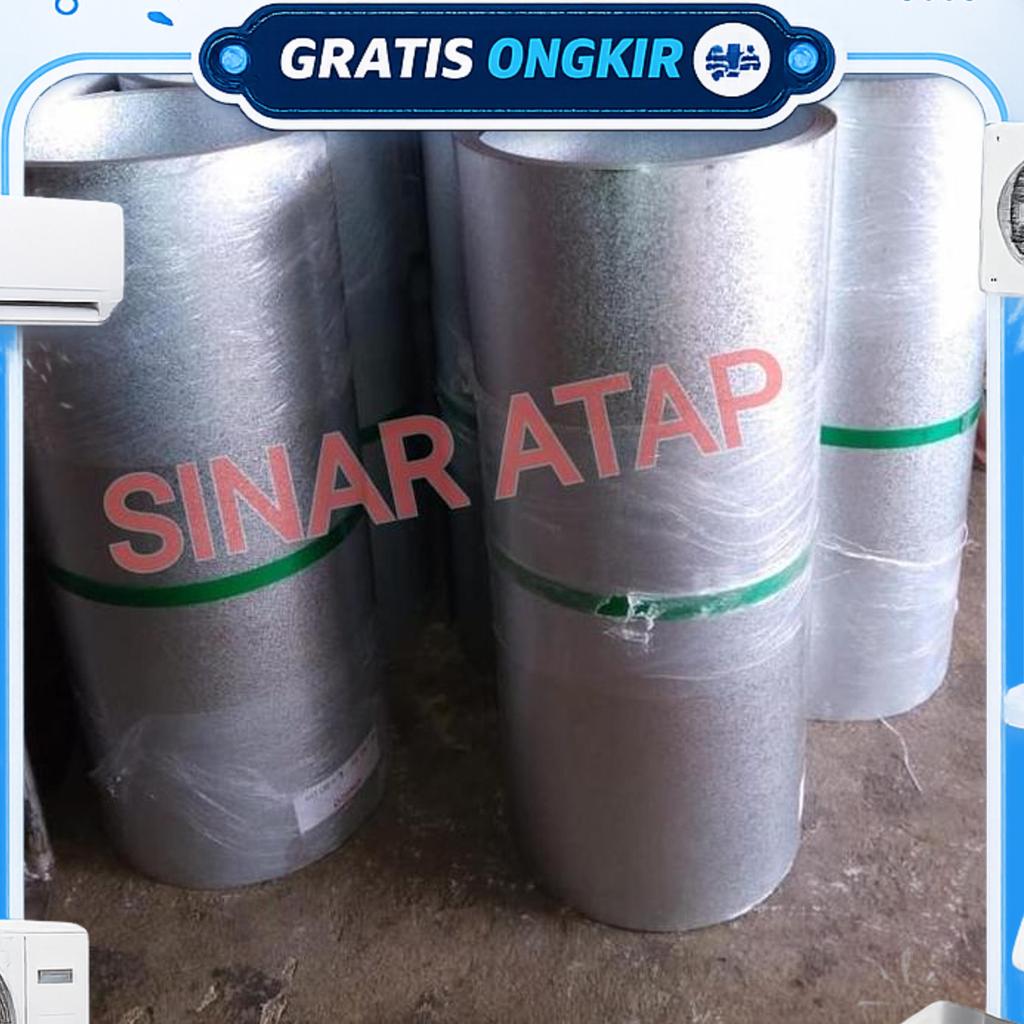 Plat Talang / Seng Talang Zincalume Tb 0.40 Mm Lebar 914 1 Roll 20 M