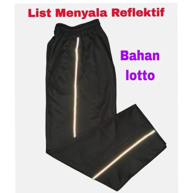 KEKINIAN Celana Training Panjang  Pria Wanita Dewasa List 1  Sport Polos KEKINIAN