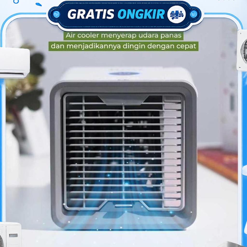 Air Cooler Fan Ac Mini Portable Kipas Angin Pendingin Ruangan Kabel Panjang Plastik