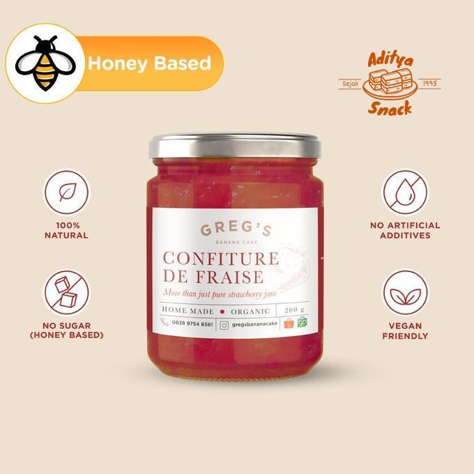Top Strawberry Jam Sugar Free (Selai Stroberi) -  Gluten Free