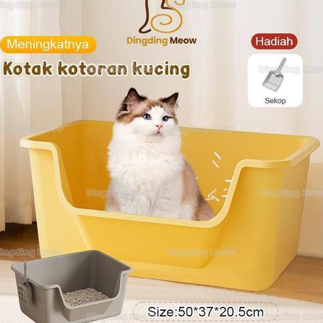 B503720Cm Litter Box Kucing Box Pasir Kucing Baskom Pasir Kucing Bak Pasir Kucing