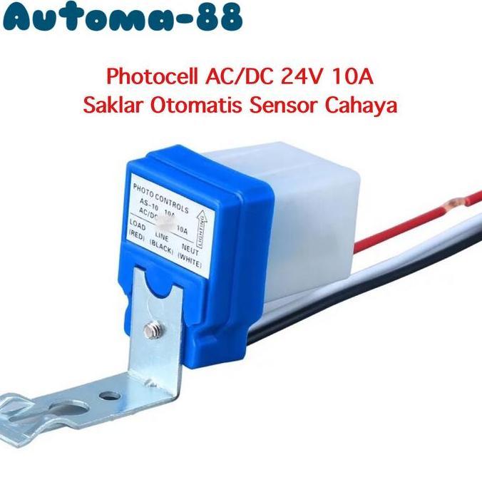 Zaito- Saklar Otomatis Sensor Cahaya Ac Dc 24V Photocell Penerangan Jalan
