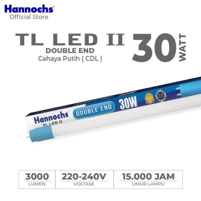Zaito- Lampu Tl Led T8 Hannochs Bohlam Neon Led Tl 18W 30W 40W Double End