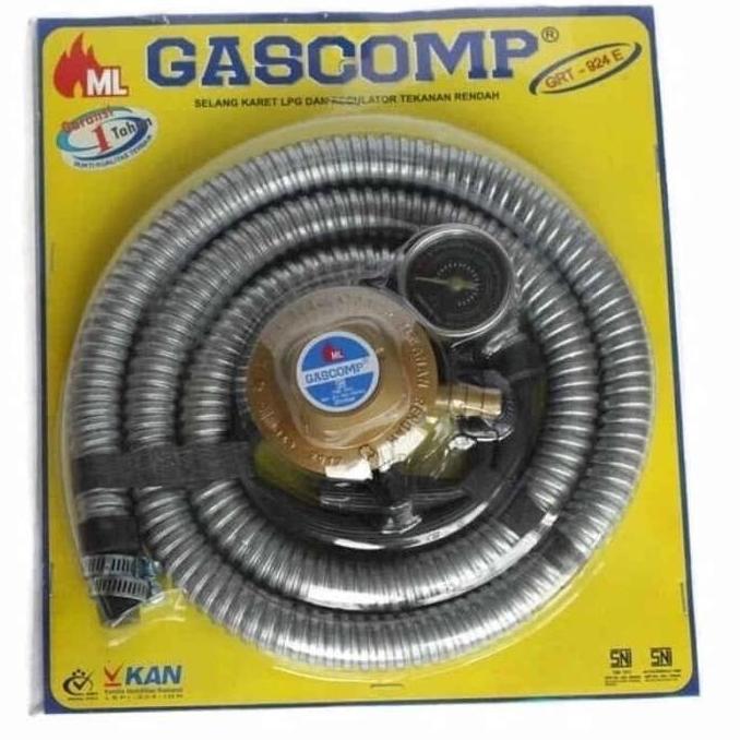 SELANG PAKET REGULATOR KOMPOR GAS 1.8M MURAH ANTI LEDAK