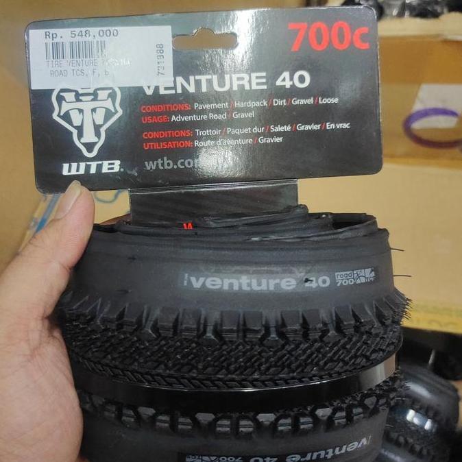 WTB VENTURE 700 40 Road TCS Keflar Ban Tubles Gravel 700 x 40c Hitam