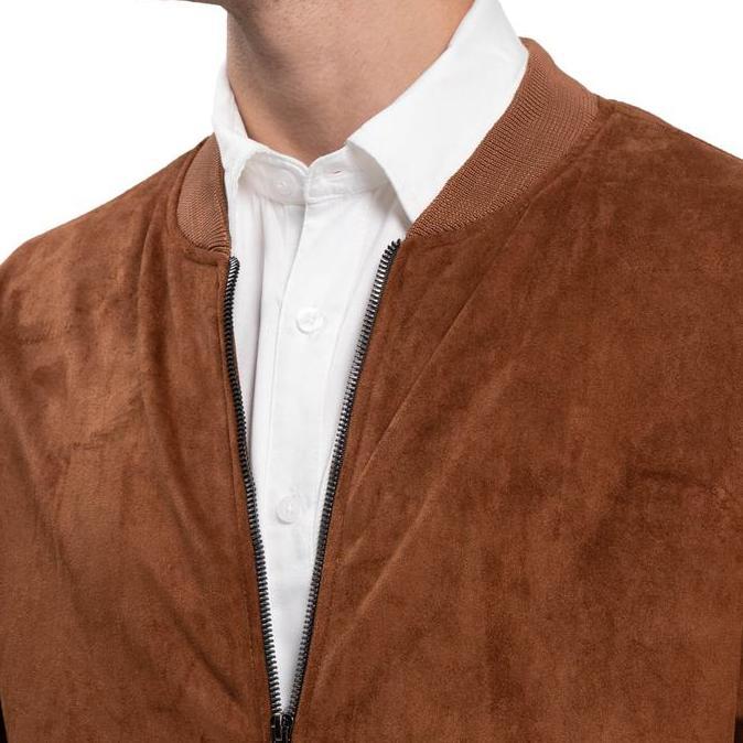 RIBSGOLD Jaket Bomber Suede| Bomber jaket | Outer Pria BS