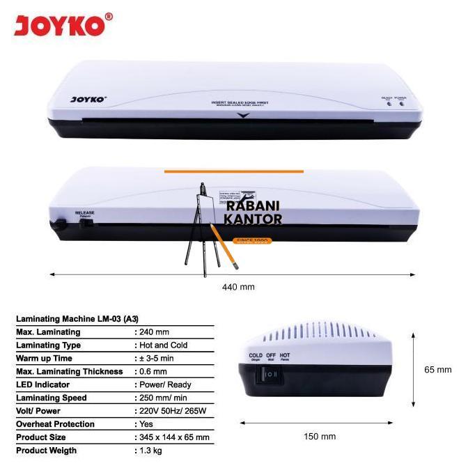 LAMINATING MACHINE / MESIN LAMINATING JOYKO A3 A 3 LM 03 LM03