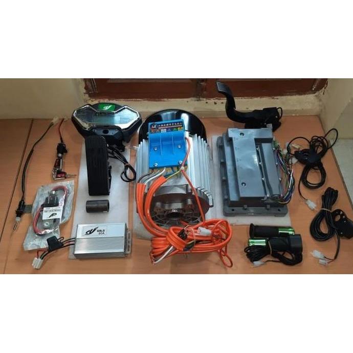 Kit Fullset Mobil Listrik 2Kw 48V Motor Pmsm 2000W Torsi Tinggi Atv Mini Jeep Golfcart Motor Bldc