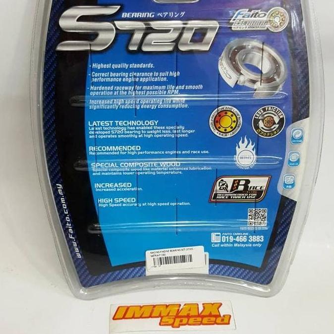 Bearing Lahar Faito Full Set S720 RXKing RX King Ceramic Keramik C4 C5