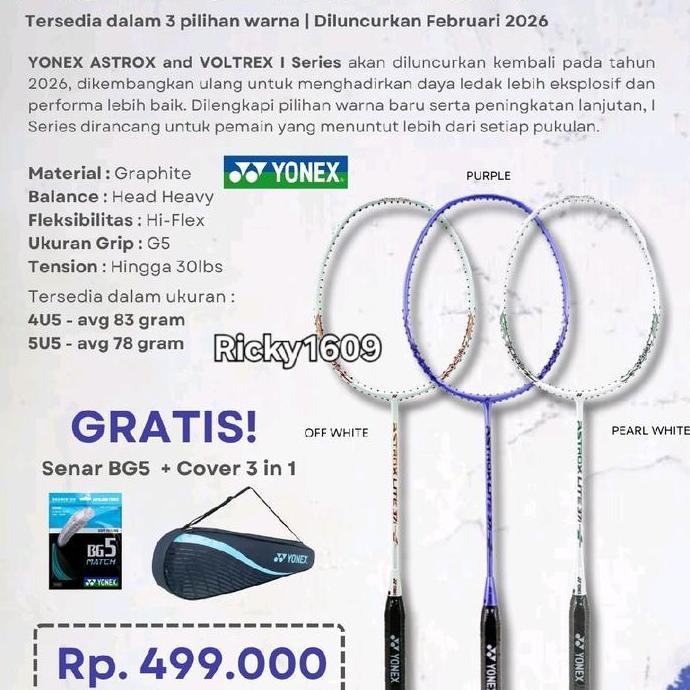 Raket Badminton Yonex Astrox Lite 37I (Edisi Terbaru 2026 / Head Heavy Balance - 30 Lbs) Original Yo
