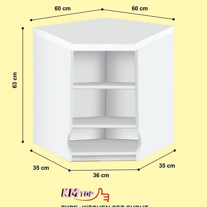 Kitchen Set Sudut Atas Minimalis (Promo Harga)