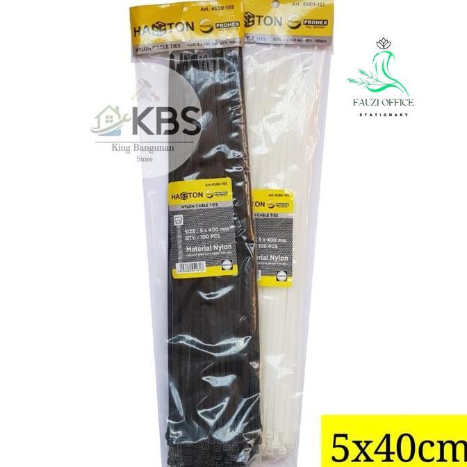 Kabel Ties Hasston Prohex 5 X 400Mm Nylon Cable Ties 5X400Mm 4580-155