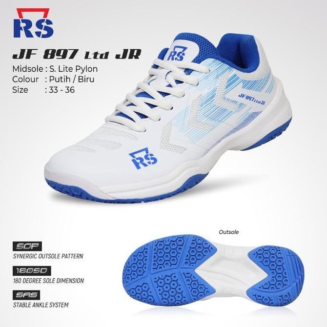 Sepatu Badminton Rs Jf 897 Ltd Jr Sepatu Rs Original