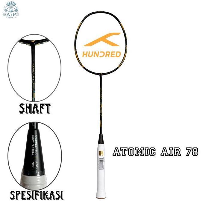 Raket Badminton Hundred Atomic Air 77 78 Original