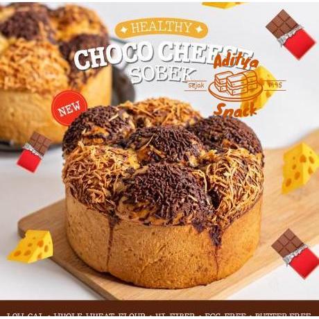Sehat Nude Bake Choco Cheese Sobek Egg Free & Vegan Option, Healthy, Roti