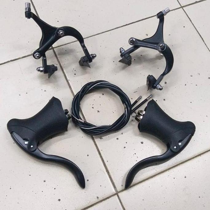Rem balap U Brake Alloy baut biasa komplite