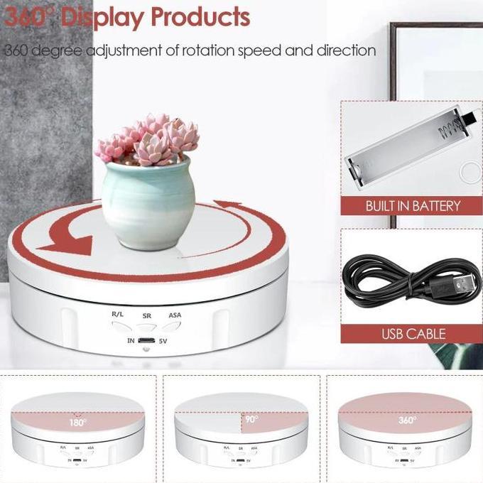 Alas Putar Fotografi / Papan Putar Produk / Rotating Display Stand 360