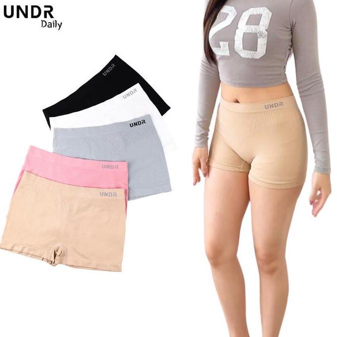 DV343 - Short Pants Celana Bawahan Pendek Super Lembut Lentur Midi Maxi Boyshorts Wanita Hot Pant Pe