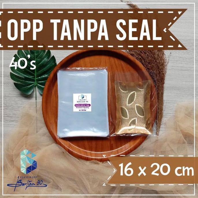 Savexz- Plastik Opp Tanpa Lem 16X20 Cm 40S Micron Plastik Opp Kaca Tebal