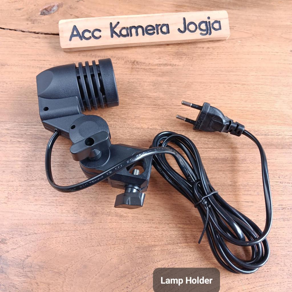 Lamp Holder Single Socket E27 Untuk Light Stand Tripod Kamera