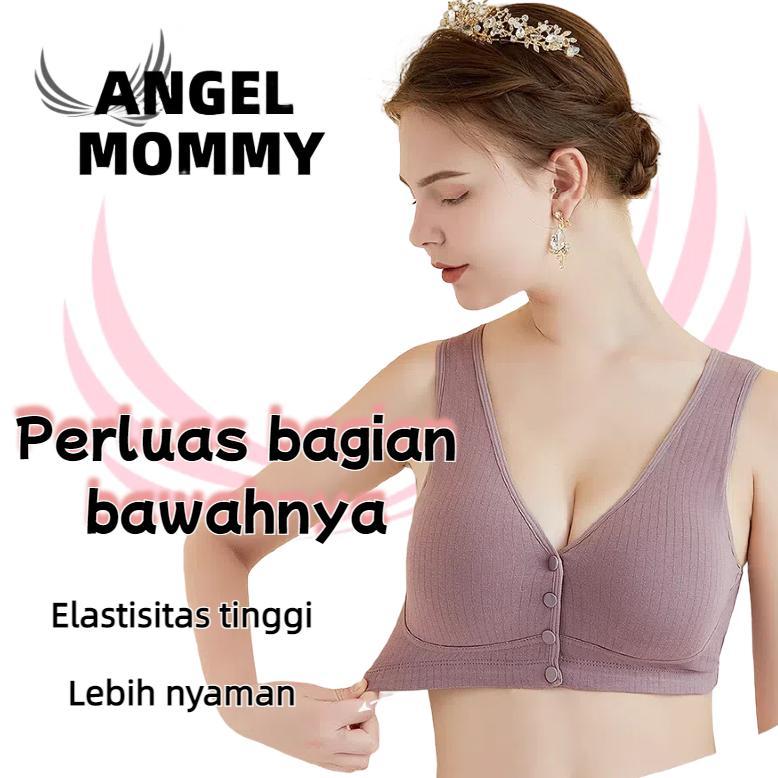 ORIGINAL ANGEL MOMMY 3PCS Jumbo Bra Menyusui Kancing Depan Multipack Push Up Bh 1018BRA