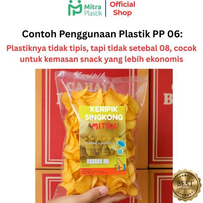 Savexz- Plastik Pp Lebar 15 Tebal 06 15X20 15X25 15X30 Bening Snack
