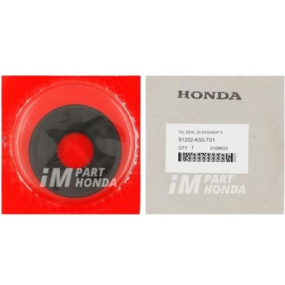 91202-K50-T01 OIL SEAL SIL KRUK AS KIRI 20.8X52X6X7.5 BEAT ESP K25 POP ECO STREET K81 SCOOPY ESP K16