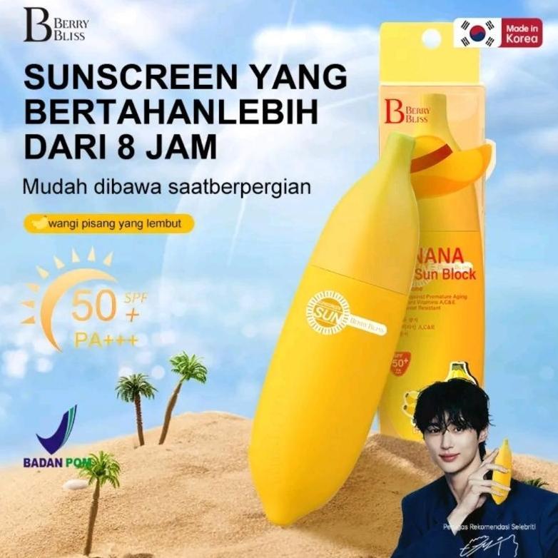 SUNSCREEN PISANG BERRYBLIS SPF 50+++  Korea 80ml