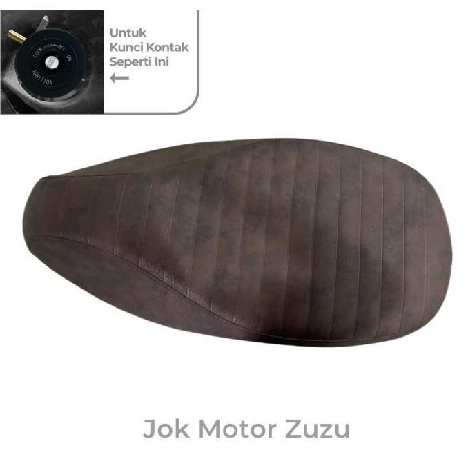 Jok Motor Coklat Zuzu/ Seat Zuzu