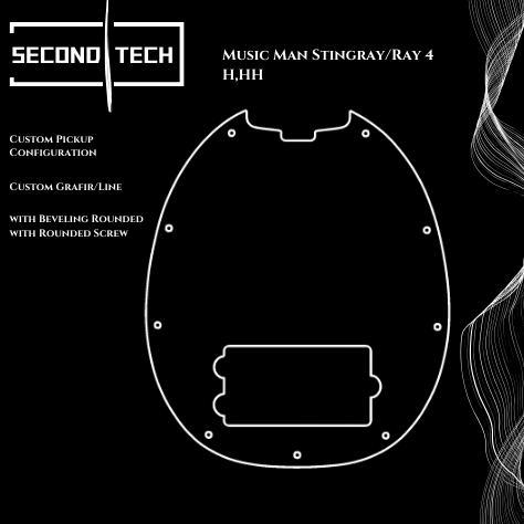 Pickguard Musicman Stingray 3Ply Ernie Ball Custom Akrilik Mirror
