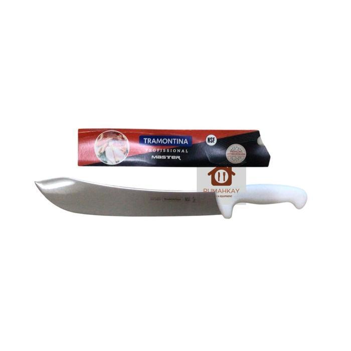 Bisa Cod - Tramontina Butcher Knife Bullnose 12Inch 24611/082 Pisau Sembelih Daging Kurban 30Cm Orig