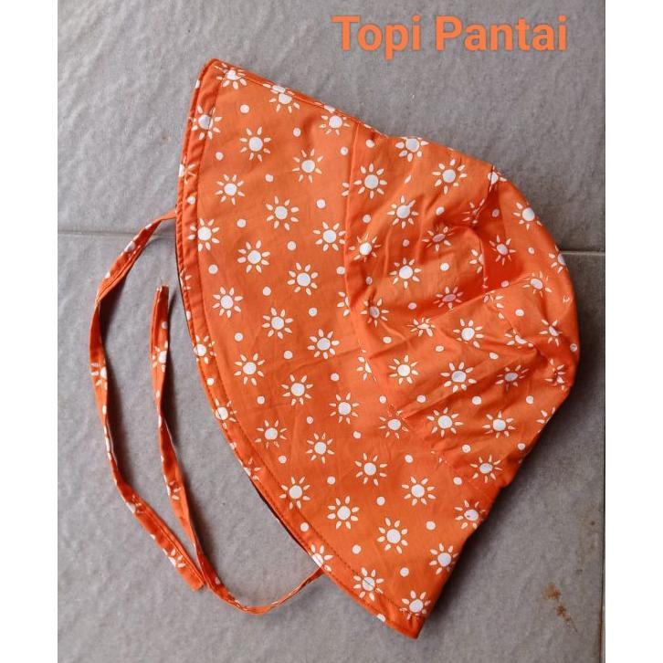 Topi Pantai Batik Cap