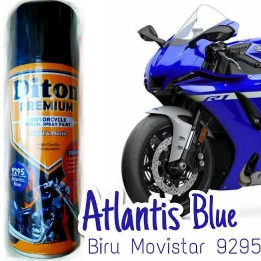 Cat Semprot pilox pilok Diton Premium Atlantis Blue 9295 biru yamaha