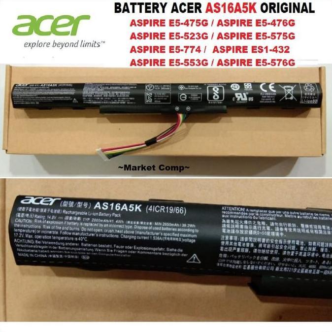 Baterai Laptop Acer Aspire E5 475G E5-475G E5 475 E5-475 E5 476G ORI