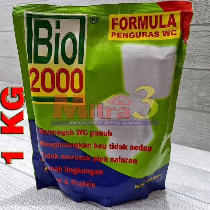 Anti Sumbat BIO 2000 1 KG / Penguras WC Penuh / Obat Septic Tank 1000g