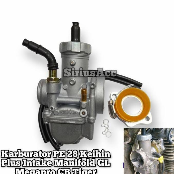 Karbu Pe 28 Karburator Pe 28 Keihin Plus Intake Manifold Gl Megapro