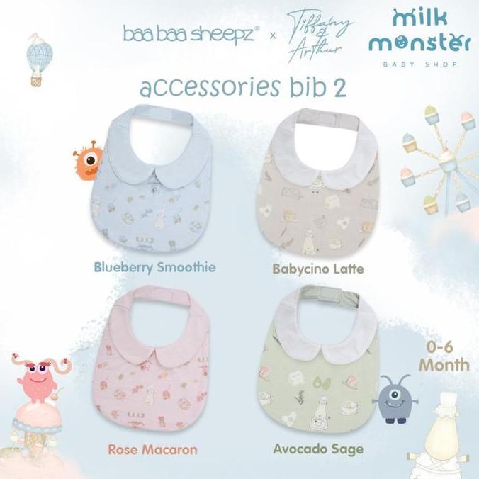 moqeelcuan / Baabaasheepz x Tiffany Bib Chef Baa Baa / Celemek Bayi Baabaasheepz Diskon