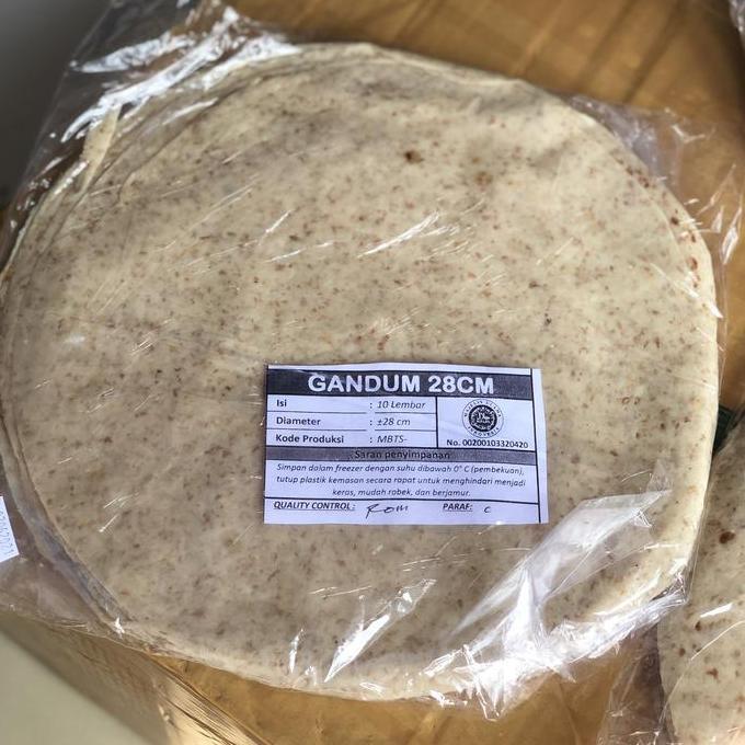 TERMURAH Wheat Tortilla Gandum/Jumbo 28cm/Kulit Kebab/Wraps/ Food