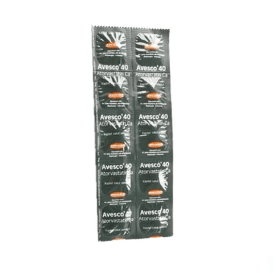 AVESCO 40 40 MG 1 STRIP @ 10 KAPLET SALUT SELAPUT