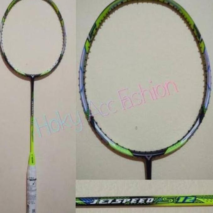Raket Badminton Victor Jetspeed S12 Made In Taiwan 30Lbs Free Tas Grip