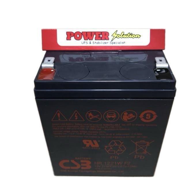 AKI UPS CSB HR1221W 12V 5AH - Baterai UPS Aki Kering Batere Accu VRLA