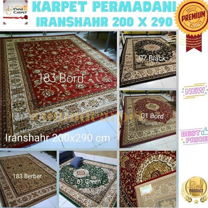 KARPET IRANSHAHR JUMBO 200X290 KARPET LANTAI PERMADANI MEWAH LEMBUT OK