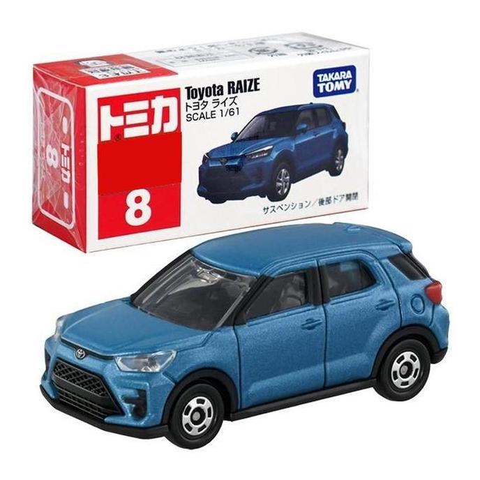 moqeelcuan / TOYOTA RAIZE BIRU TOMICA REGULER 8 TAKARA TOMY DIECAST MOBIL Diskon