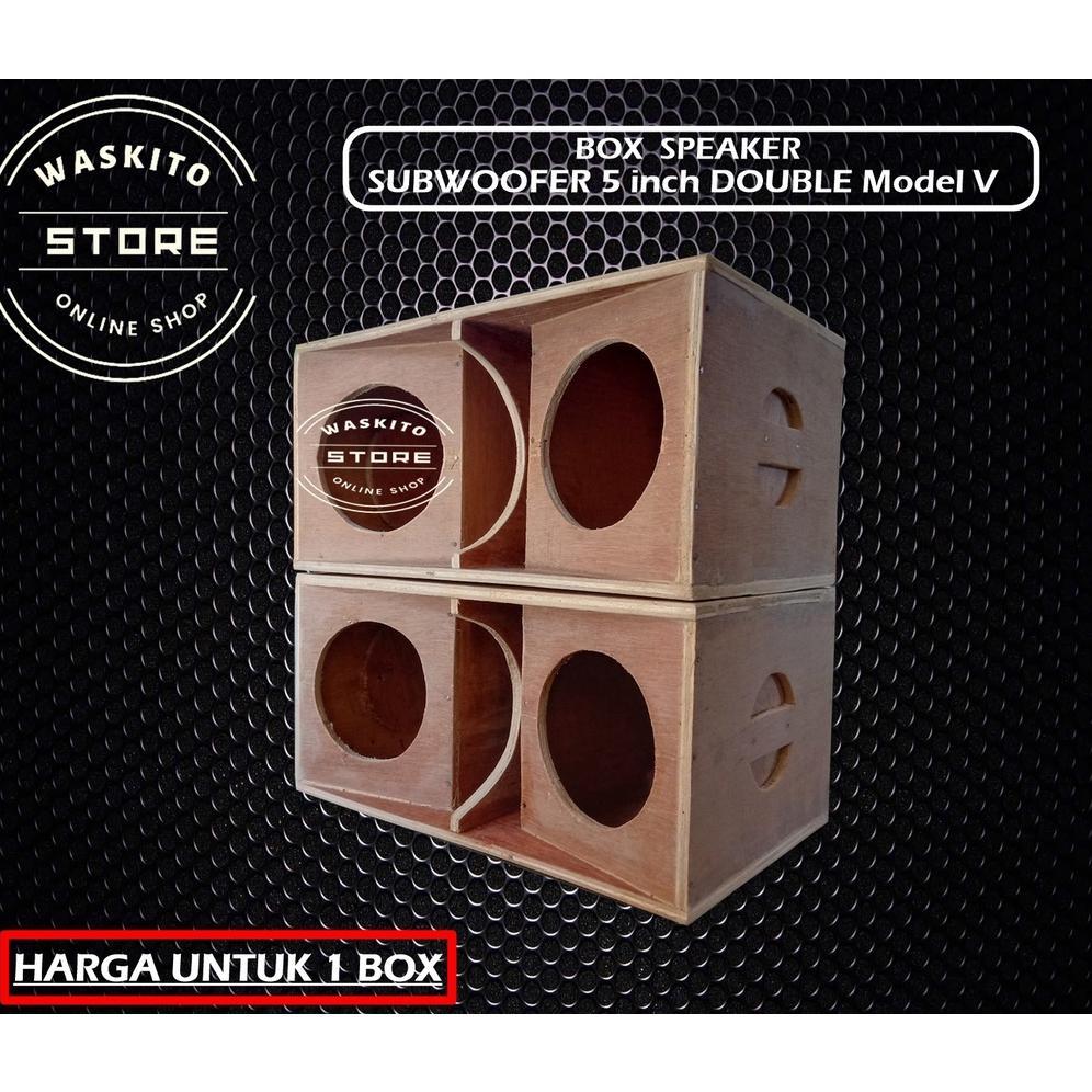 Box Speaker Subwoofer 5 inch Double
