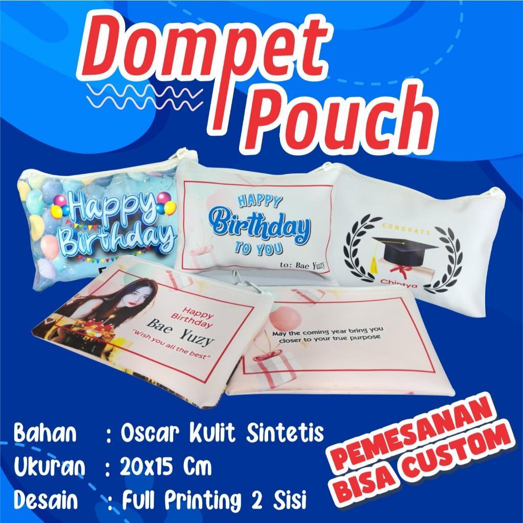 Dompet Pouch Custom Mandiri Bumn / Dompet Custom Bumn Mandiri / Dompet Kulit Custom Full Printing Mu
