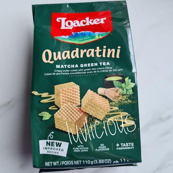 LOACKER QUADRATINI MATCHA GREEN TEA WAFER BISCUIT BISKUIT