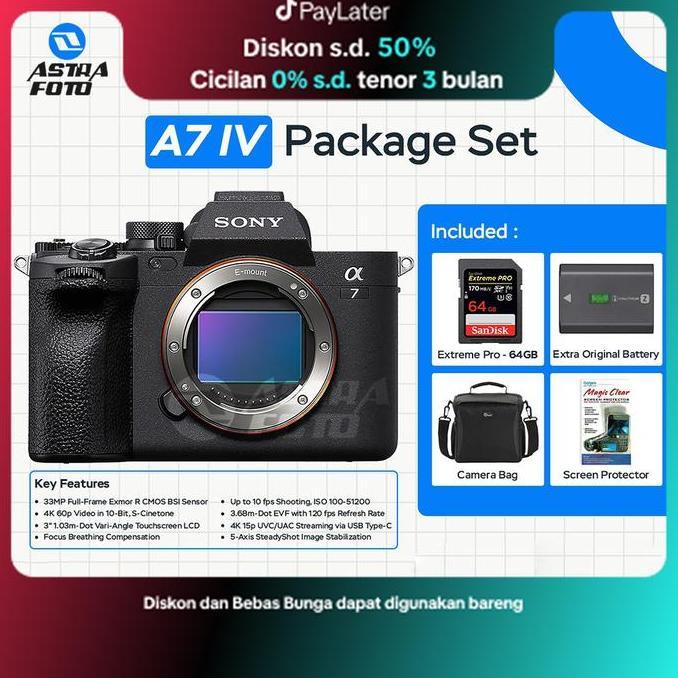 Sony A7IV Body Only - Sony A7 IV Sony A7 Mark IV - A7IV BO