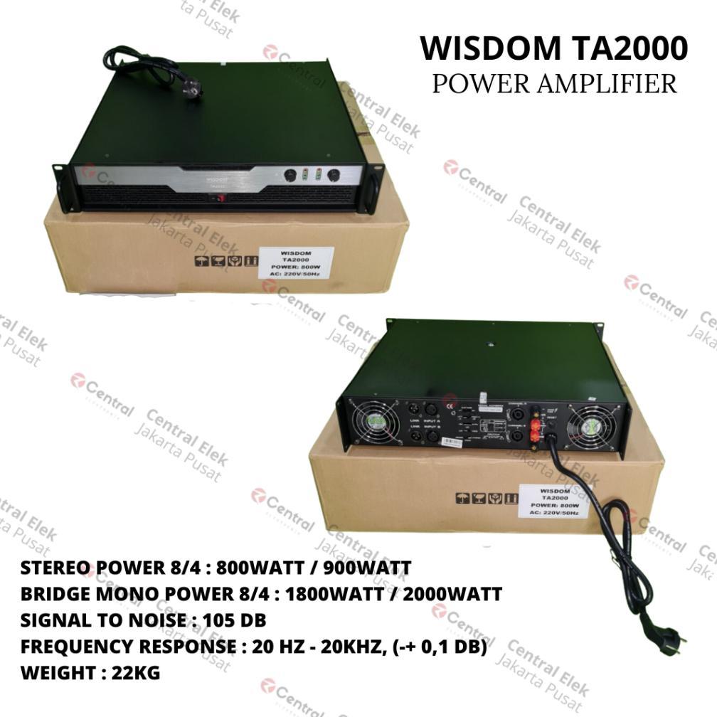 wisdom ta2000 ta-2000 ta 2000 power amplifier class h